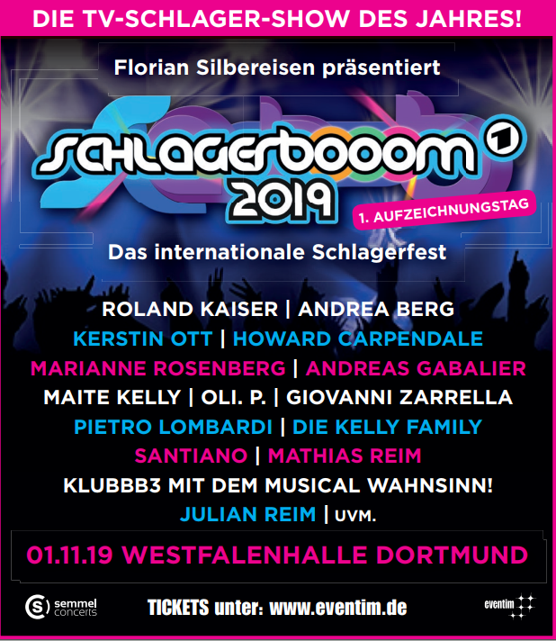 Plakat Schlagerbooom 2019