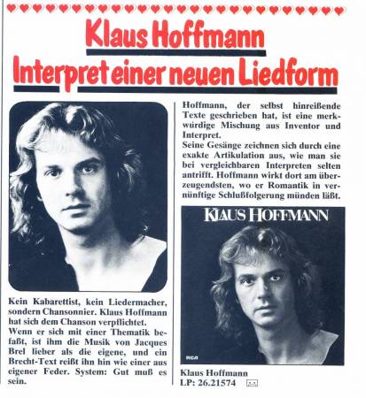 Klaus Hoffmann Schlager