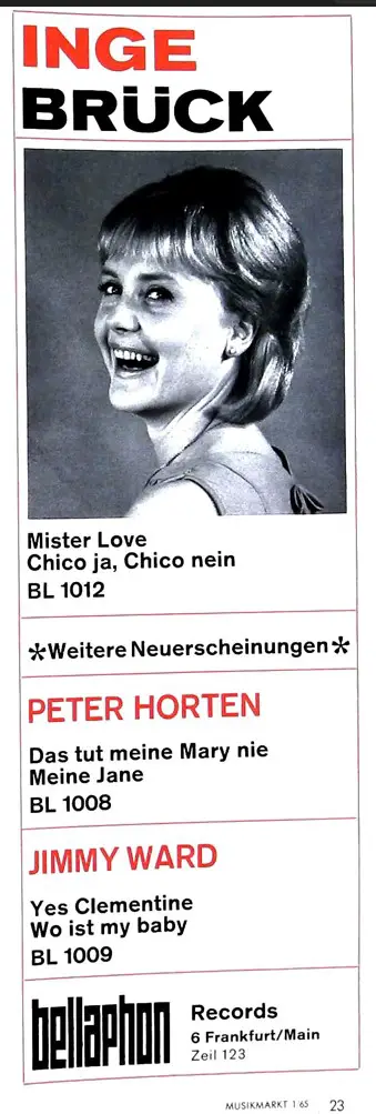INGE BRÜCK: ESC-Teilnehmerin 1967 ist tot!